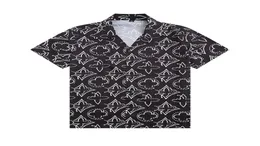 2022 LUXURY Designer Shirts Men039s Fashion Tiger Letter V silk bowling shirt Casual tShirts Men Slim Fit Short Sleeve Dress Sh3471557