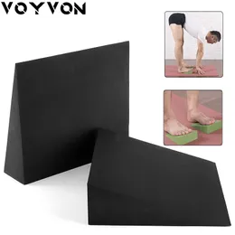 Yoga Blocks Yoga Wedge Stretch Slant Boards EVA Yoga Wedge Blocks Squat Slant Board Foot Stretch Strength Exercise Pilates Inclined Board 230605