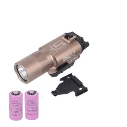 Luce tattica X300 Ultra Pistola Surefir X300U Torcia Fucile Torcia Kydex Glock Fondina Bianco Light-Tan