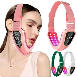 Tool Face Massager LED Photon Therapy Facial Slimming Vibration Face lift devices Double Chin Vshaped Cheek Lift Face