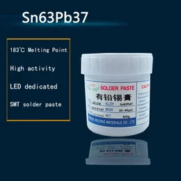 Lasfluxen mais novo baixa temperatura noclean smt leadbearing led smt pasta de solda bga fluxo de solda sn63pb37 500g