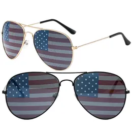 American USA Flag Sunglasses 2022 Fashion Men Design Projekt luksusowe okulary przeciwsłoneczne okulary przeciwsłoneczne okulary przeciwsłoneczne lustro okulary