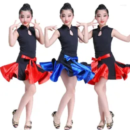 Stage Wear Latin Dance Kids Costume Competition Dress For Dancing Salsa/Ballroom/Tango/Cha Adult Baby Girl Performance Dresses