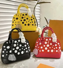 Женский дизайнер L x yayoi kusama alma bb сумочка многоцветная точка печатные варианты сумочка с верхней ручкой