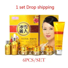 Sun Ice Beauty Cool Yanxue Kräuterhautpflege Haut Verjüngung Aufweibung Magie Set Sommersprossen und Feuchtigkeitscreme 6 in 1