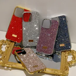 Phone Case Designer Glitter iPhone Cases for iPhone 14 13 12 11 14ProMax 13ProMax 12ProMax 14Pro 13pro Luxury Swan Bling Sparkling Rhinestone Diamond Mobile Cover