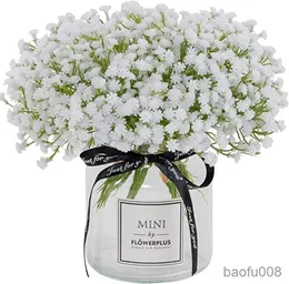 Sachet Bags 90Heads 52cm Babies Breath Artificial Flowers Plastic DIY Floral Bouquets for Wedding Home Decoration R230605