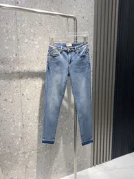 Calças Jeans Jeans Lápis Azul Calças Jeans Sexy Cintura Alta Calças Longas Femininas com Zíper nas Costas C2