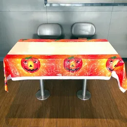 Toalha De Mesa De Plástico Decoração De Halloween Restaurante Impermeável E À Prova De Óleo Descartável 108x180cm