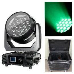 2 stycken med flycase IP65 Moving Head Light 19x40w Bee Eyes LED 4in1 RGBW ZOOM Tvätt DJ Moving Head Outdoor Waterproof Stage Lights