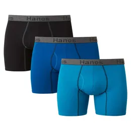 Hanes Men s Comfort Flex Fit Ultra Soft Cottonストレッチボクサーブリーフ、3パック、サイズS-3XL