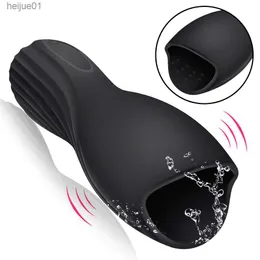 22ss Sex toy massagers FLXUR 10 modes Penis Delay Trainer Male Masturbator Vibrator Automatic Oral Climax Sex Glans Stimulate MassagerSex Toys for Men D2S6 L230518