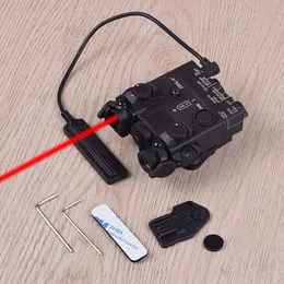 Lanterna tática DBAL-A2 Mira laser vermelha combinada PEQ-15 para rifle de airsoft AR15 M4 HK416 luz de caça