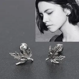 Kolczyki stadnorskie 2PCS Vintage Ear Studs Brincos Pentientes 316l Titanium Steel Mat Fashion Biżuter