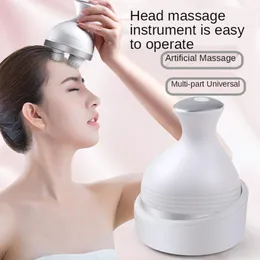 Relaxation Electric Head Massager Wireless Scalp Massager Waterproof Body Massage Health Care Shoulder Neck Deep Tissue Kneading Massage