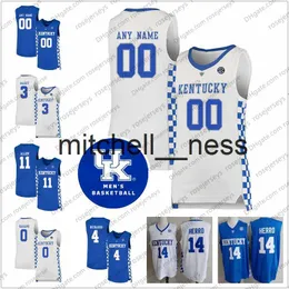 Mit8 2020 Kentucky Wildcats #3 Tyrese Maxey 4 Nick Richards 5 Immanuel Quickley 11 Dontaie Allen 23 EJ Montgomery Men Youth Kid Jersey