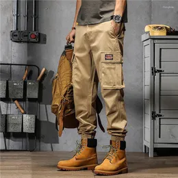 Мужские брюки Осенние грузовые брюки Человек гарем тактические военные для мужчин Техническая одежда Высококачественная работа хип -хоп.