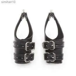 Vuxna spel BDSM Fetish Hand Bondags Suspension Hands Slave Restraints Leather Harness Wrist S Sex Toys For Par L230518