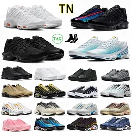TN Plus 3 Terascape Koşu Ayakkabıları Tns Atlanta Unity Geçiş Bağlamacı Bağlantı Bağlantı UNC Hyper Mavi Üçlü Siyah Kadınlar Erkek Eğitmenler Spor Spor ayakkabıları Açık Tenis 36-47