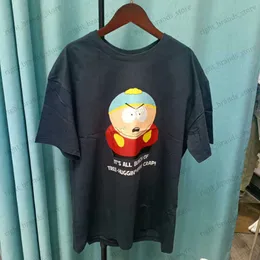 Мужские футболки S-South Park футболка для мужчин Женщины высококачественные хлопковые печатные футболки T230605