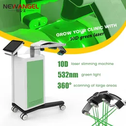 Dispositivo di riduzione del grasso per modellare il corpo della macchina dimagrante laser verde 10d 1 anno di personalizzazione del logo di garanzia