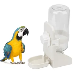 Karmienie 500 ml klatek wiszący dozownik wody dla papugi gołębi królika małe zwierzęta domowe psa ptaki pijące podajnik wody