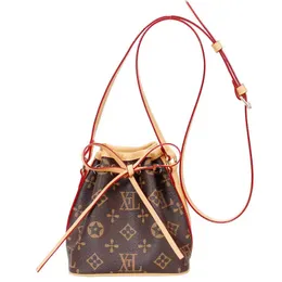 Mini Bucket Bag 2023 New Women's Bag Fashion Versatile Old Flower Bag One Shoulder Crossbody Small