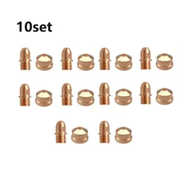 Mondstukken 10pcs A101 A141 전극 노즐 1.7mm 1.4mm 플라즈마 절단기 토치 소모품 금속 절단