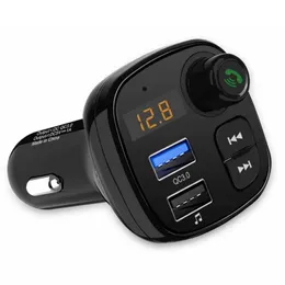 New car MP3 Bluetooth car charging QC3.0 fast charging voltage detection Bluetooth receiver FM transmitter