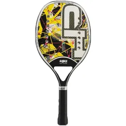 Tennisracketar Kolfiber Raquete Beach Lightweight Padel Outdoor Sports Mens and Womens Racket med Bag 230603