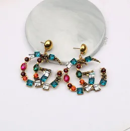 20 Style Dangle Earring Luxury Earrings Brand Designer Jewelry Letters Stud Women Crystal Rhinestone Pearl Earring Wedding Party