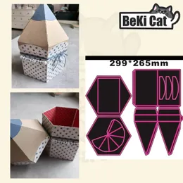 Stamping 3D Pencil Present Box Cutting Die File Original Stencils för DIY Scrapbooking Fotoalbum Dekorativa DIY -papperskort