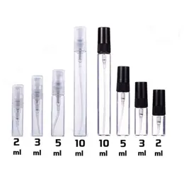 2ml 3ml 5ml 10ml Plastic Glass Mist Spray Perfume Bottle Small Parfume Atomizer Travel Refillable Sample Vials tube9461516