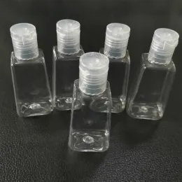 Flacone in plastica PET da 30 ml 60 ml con tappo a scatto Bottiglie disinfettanti per le mani vuote Contenitore cosmetico ricaricabile per lozione Tutto-fiammifero