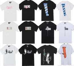 V ensam t-shirt Herr Dam Designer Big V T-shirts Tryckt Mode man T-shirt Bomull Casual T-shirts Kortärmad Lyx Hip Hop Streetwear T-shirts US STORLEK S-XL-2