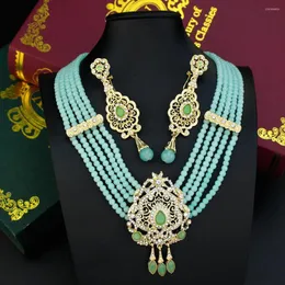 Naszyjnik Ustaw neovisson biżuterię w stylu mody dla arystokratycznej kobiety złoty kolor maroko w maroko