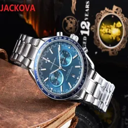 Najwyższej jakości mężczyźni oglądają pełną funkcję stopwatch słynny klasyczny designer na rękę luksusowy ruch kwarcowy od poniedziałku do niedzieli zegarki 2398