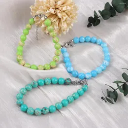 Link Bracelets Women Bracelet Natural Stone Emperor Beads 8 X MM For Birthday Love Romantic Gift Chain Length 18 5 Cm