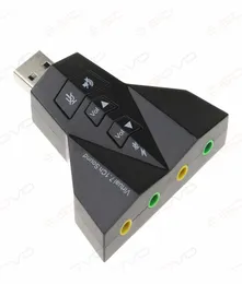3D External USB Sound Card 71 Channel 51 Channel Double Earphone MIC Audio Adapter For Windows VistaXP78 Linux4065533
