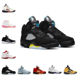 WITH BOX Jumpman 5 5s Men Basketball Shoes Easter Bean Concord Bluebird UNC PE Oreo Anthracite Mens Trainers Alternate Grape Varsity Royal Outdoor Sports Sneakers si