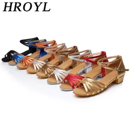 Sandals Girls Latin Dance Shoes For Children Low Heel Tango Jazz Ballroom Dancing Shoes Kids Multiple Colors Soft Sole Shoes For Dancing 230605