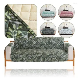 Chair Covers Leaf Printed Living Room 1/2/3 Seat Sofa Couch Cover Pad Washable Anti Slip Furniture Protector Pet Kids Mat Slipcovers