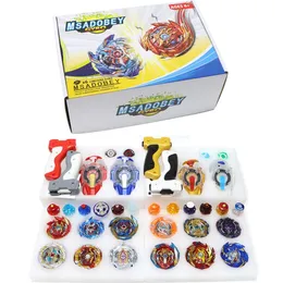 4D Beyblades Superking 6 PCS Bey 스토리지 박스 세트 스파킹 ERS 및 그립 스피닝 탑 선물 어린이 230605