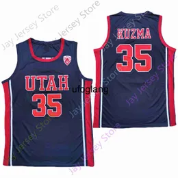 COE1 2020 NEW NCAA UTAH UTES 유전자 35 Kyle Kuzma College 농구 저지 크기 청소년 성인 모두 스티치