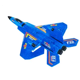ElectricRC Aircraft RC F22 Remote Control EPP Foam 24G Glide Fighter Boys and Girls Toys Childrens Holiday Gifts 230605