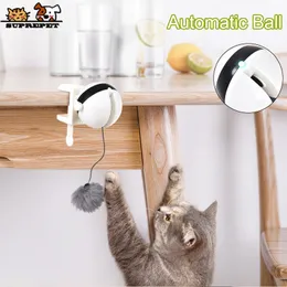 Suprepet Pet Cat Toys 대화식 자동 리프팅 고양이 장난감 로봇 자동 티저 볼 고양이 LED 라이트 볼 퍼즐 펫 고양이 장난감