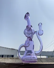 Hookahs double uptake recycler glass bong factory direct supply to accept personalized custom 14mm glass oil rigs2982746