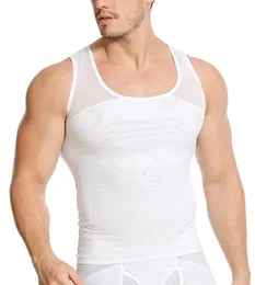 Men's Body Shapers Men Shaper Slimming Abdomen Undershirt Compression Gynecomastia Tops Belly Underwear 230606