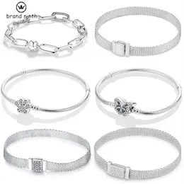 Autentisk fit pandora armband charms pärla pendell diy me armband fit märke mig charm pärlor mode oändlighet knut kvinnor femme