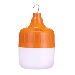 Utomhus LED -glödlampa USB -uppladdningsbar 50W/100W Emergency Light Hook Camping Fishing Portable Lantern Night Light